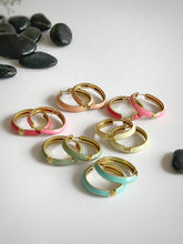 Lade das Bild in den Galerie-Viewer, Argento Furioso ColorSplash Hoops Pink
