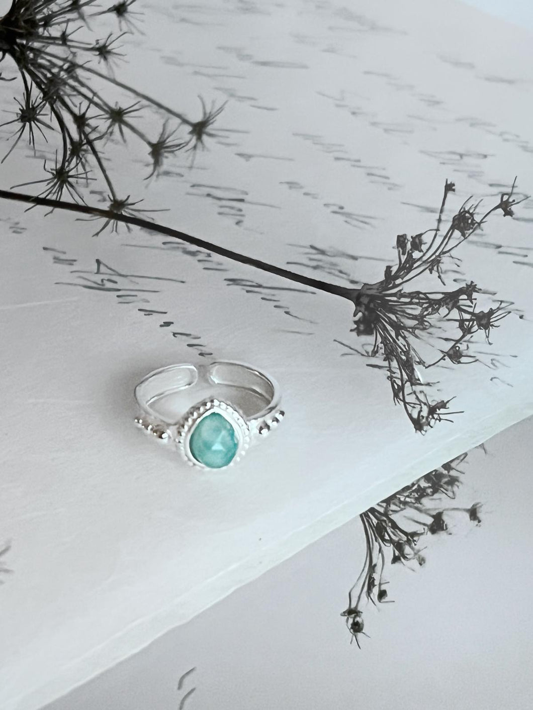 Argento Furioso  Fingerring Silver Azure